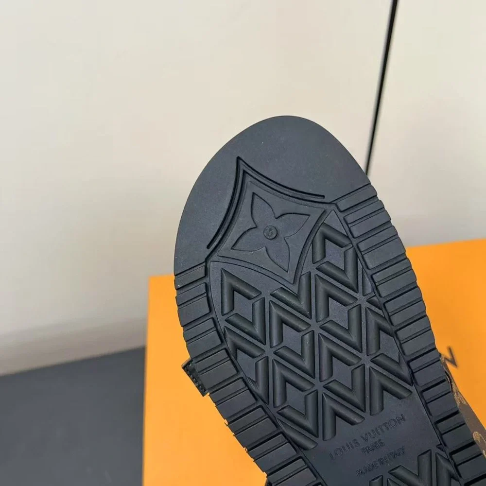Louis Vuitton Brown Monogram Double-Strap Slide Sandals